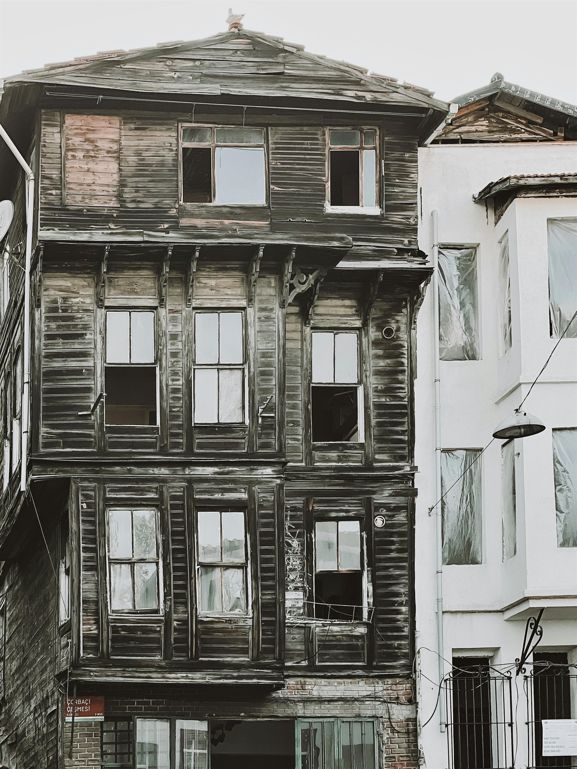 Aged Streetscape to Modern Facade before source