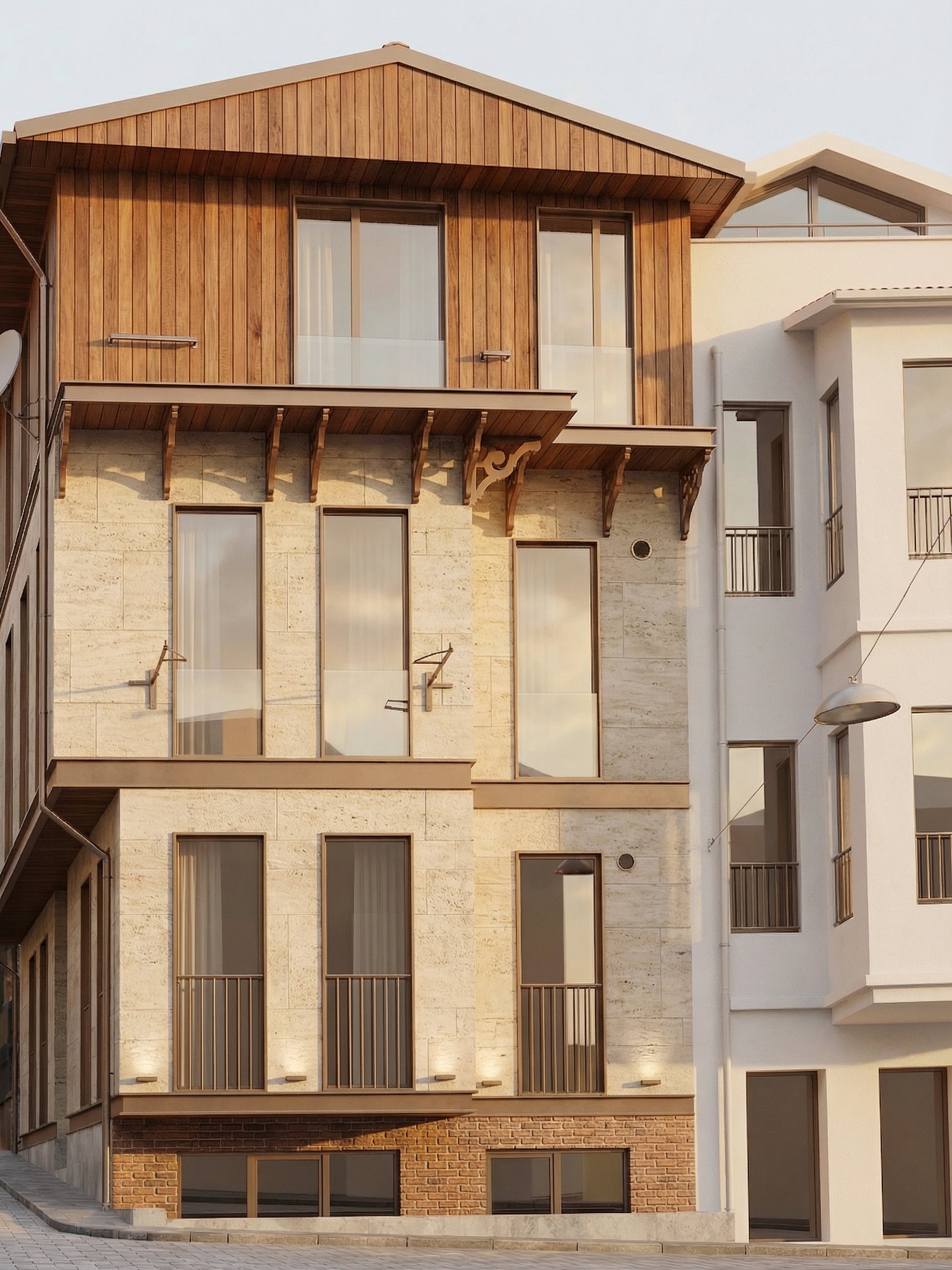 Raw portrait source architecture frame